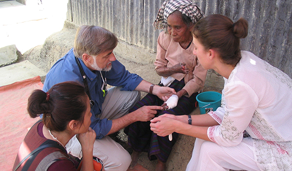 Ted with patient