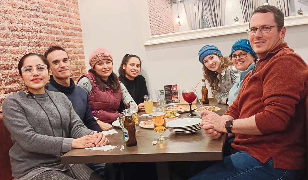 Eating out with some ESL students